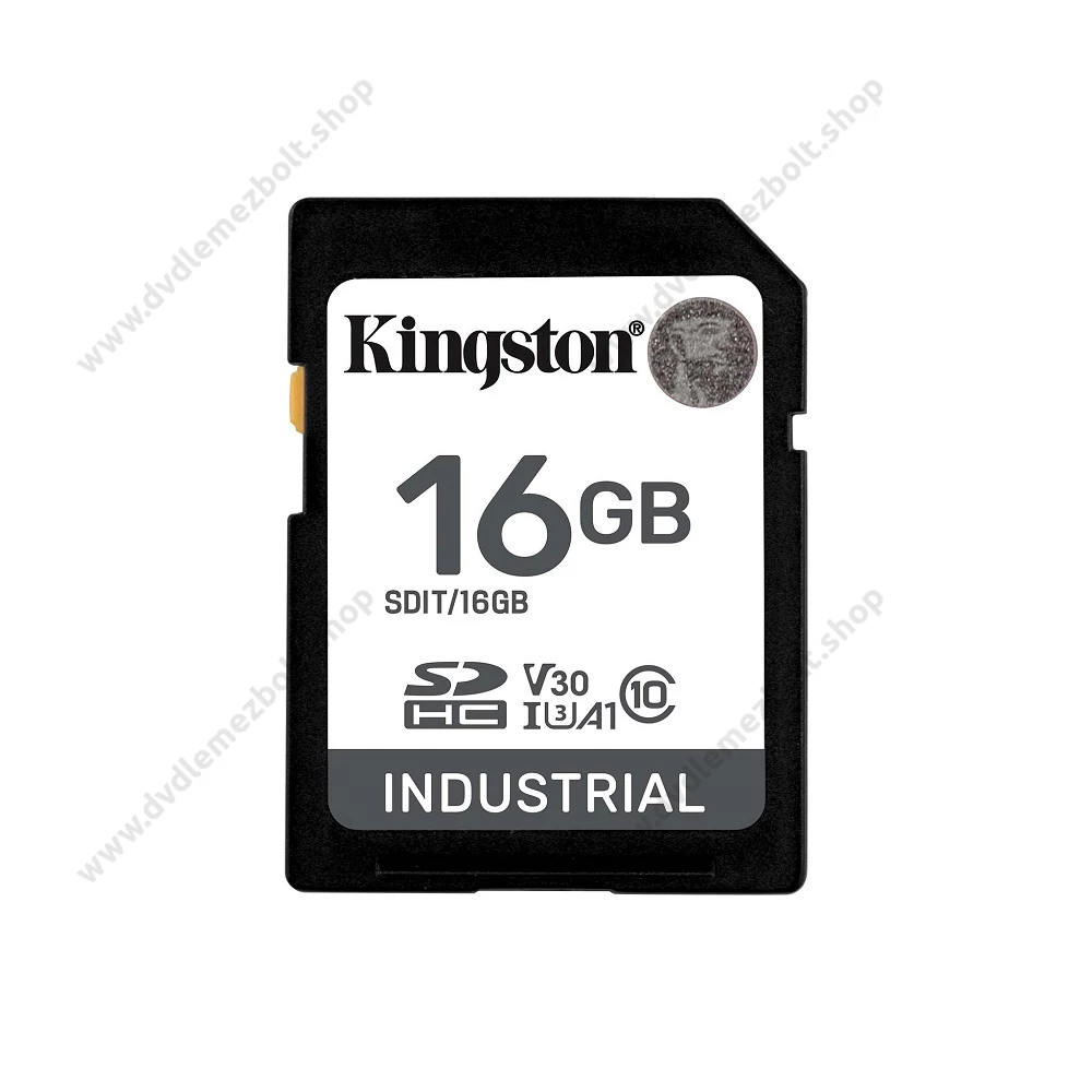 KINGSTON INDUSTRIAL GRADE SDHC 16GB CLASS 10 UHS-I U3 A1 V30 100/80 MB/s