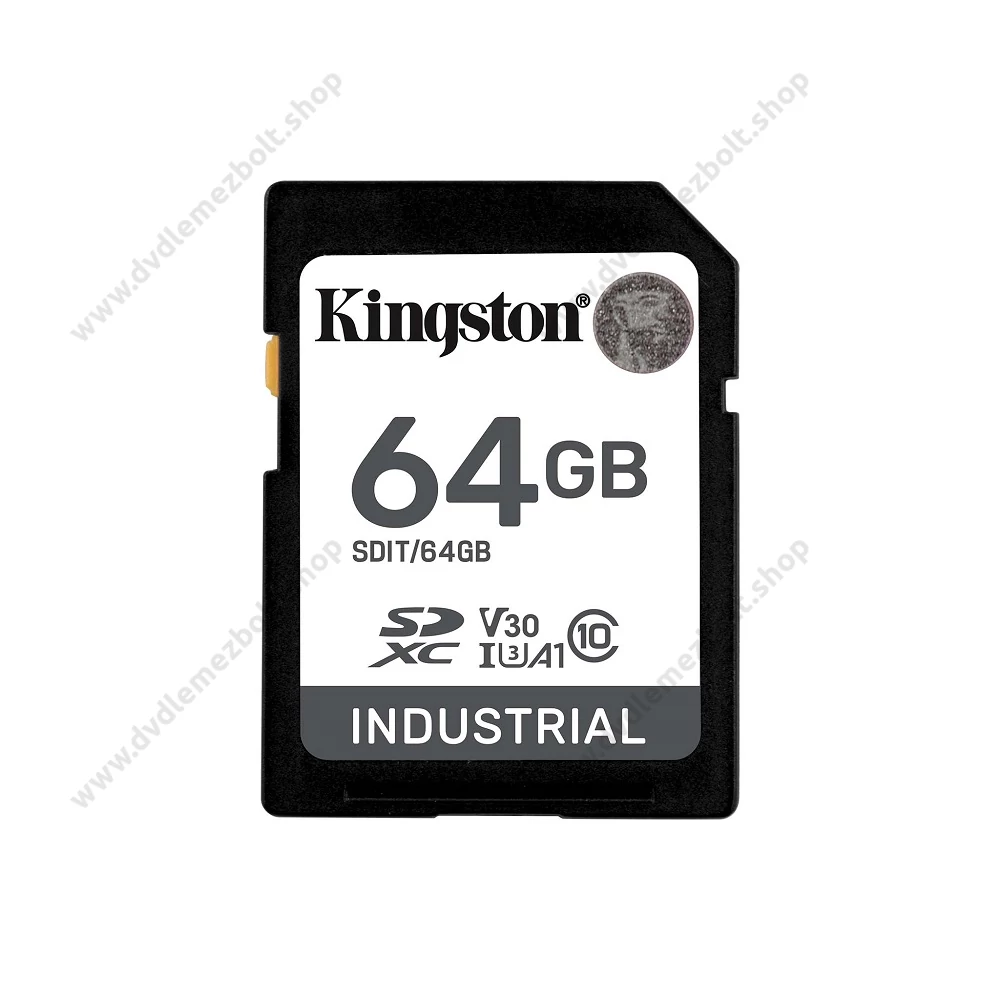 KINGSTON INDUSTRIAL GRADE SDXC 64GB CLASS 10 UHS-I U3 A1 V30 100/80 MB/s