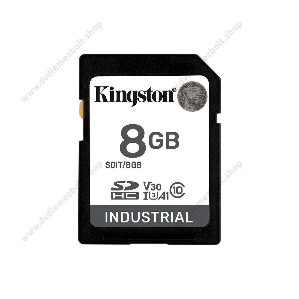 KINGSTON INDUSTRIAL GRADE SDHC 8GB CLASS 10 UHS-I U3 A1 V30 100/80 MB/s