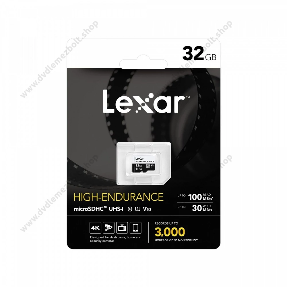 LEXAR HIGH ENDURANCE MICRO SDHC 32GB CLASS 10 UHS-I U1 V10 100/30 MB/s
