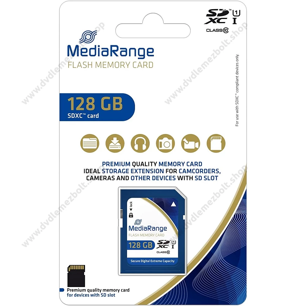 MEDIARANGE SDXC 128GB CLASS 10 UHS-I U1 MR969
