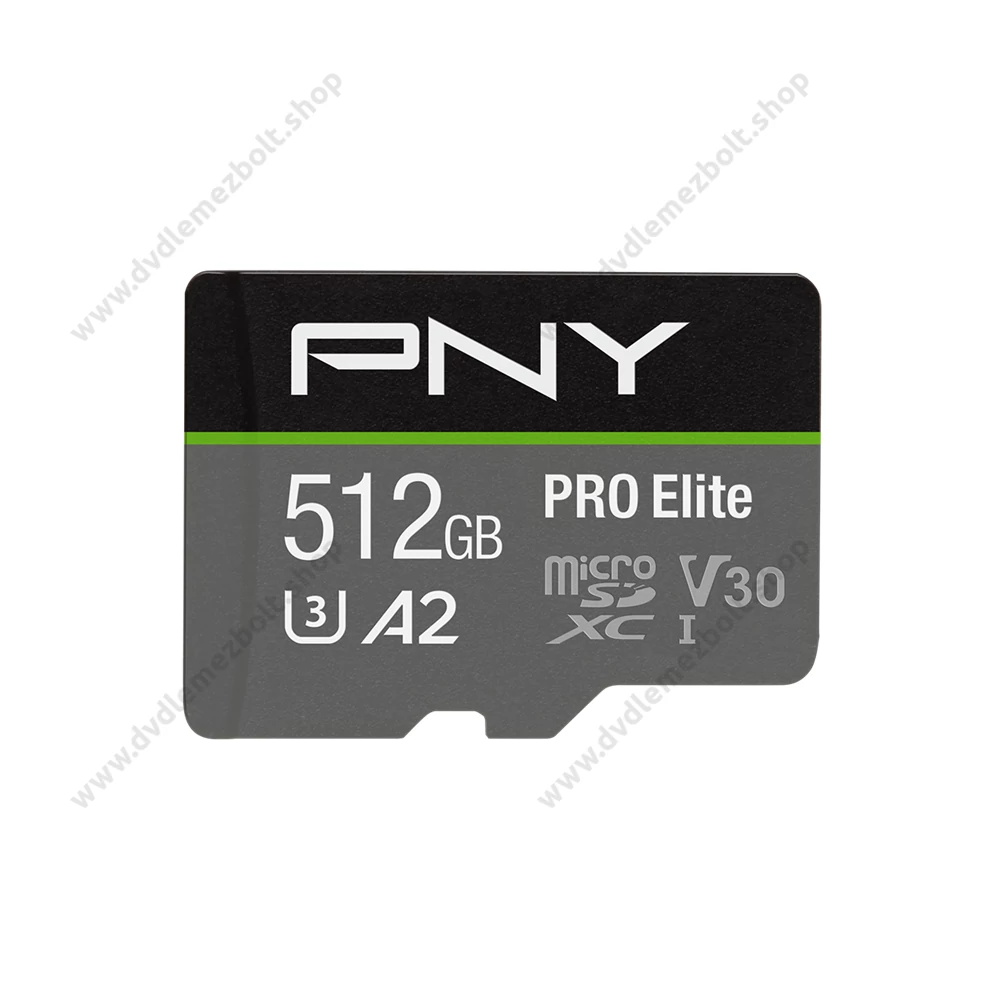 PNY PRO ELITE MICRO SDXC 512GB + ADAPTER CLASS 10 UHS-I U3 A2 V30 100/90 MB/s