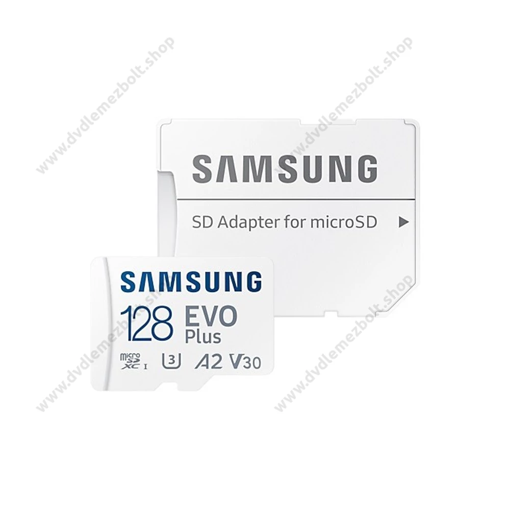 SAMSUNG EVO PLUS (2021) MICRO SDXC 128GB + ADAPTER CLASS 10 UHS-I U3 A2 V30 (130 MB/s ADATÁTVITELI SEBESSÉG)