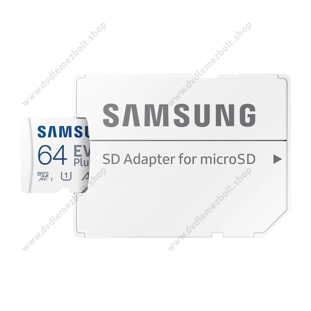 SAMSUNG EVO PLUS (2021) MICRO SDXC 64GB + ADAPTER CLASS 10 UHS-I U1 A1 V10 (130 MB/s ADATÁTVITELI SEBESSÉG)