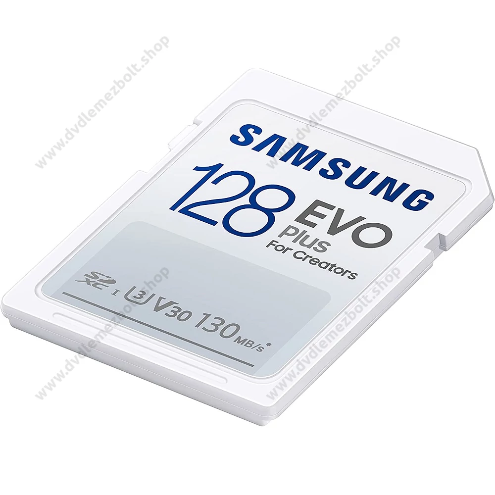 SAMSUNG EVO PLUS (2021) SDXC 128GB CLASS 10 UHS-I U3 V30 130 MB/s ADATÁTVITELI SEBESSÉG