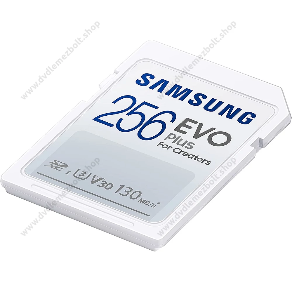 SAMSUNG EVO PLUS (2021) SDXC 256GB CLASS 10 UHS-I U3 V30 130 MB/s ADATÁTVITELI SEBESSÉG