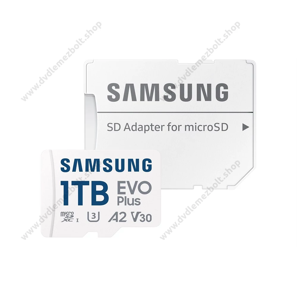 SAMSUNG EVO PLUS (2024) MICRO SDXC 1TB + ADAPTER CLASS 10 UHS-I U3 A2 V30 (160 MB/s ADATÁTVITELI SEBESSÉG)