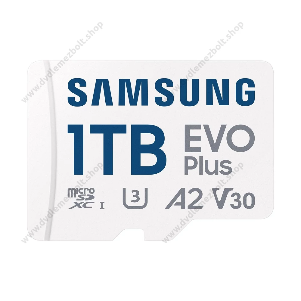 SAMSUNG EVO PLUS (2024) MICRO SDXC 1TB + ADAPTER CLASS 10 UHS-I U3 A2 V30 (160 MB/s ADATÁTVITELI SEBESSÉG)