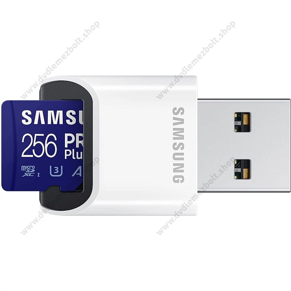 SAMSUNG PRO PLUS (2021) MICRO SDXC 256GB CLASS 10 UHS-I U3 A2 V30 160/120 MB/s + USB 3.0 MEMÓRIAKÁRTYA OLVASÓ