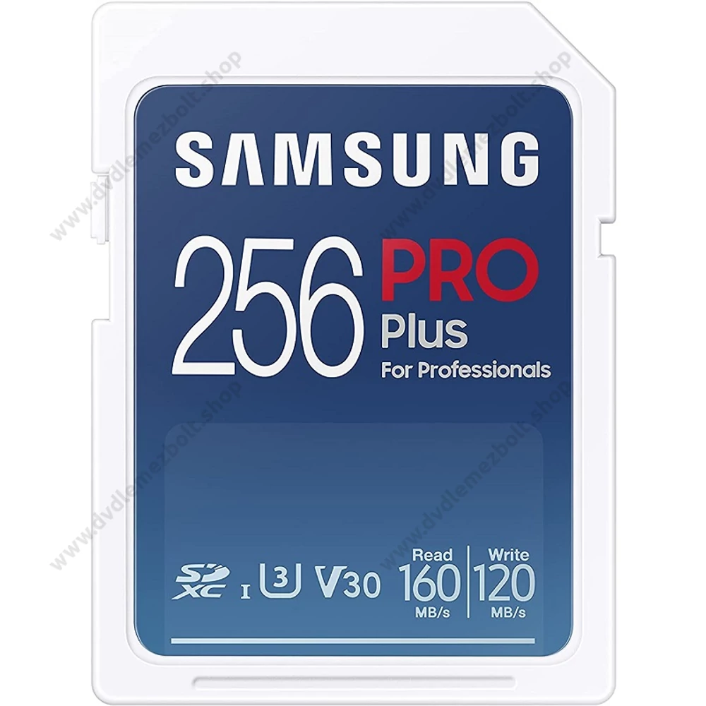 SAMSUNG PRO PLUS (2021) SDXC 256GB CLASS 10 UHS-I U3 V30 160/120 MB/s + USB 3.0 MEMÓRIAKÁRTYA OLVASÓ