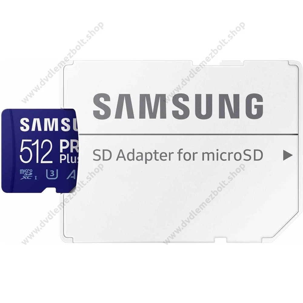 SAMSUNG PRO PLUS (2023) MICRO SDXC 512GB + ADAPTER CLASS 10 UHS-I U3 A2 V30 180/130 MB/s