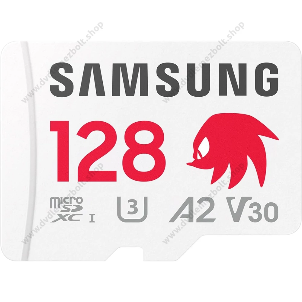 SAMSUNG PRO PLUS SONIC THE HEDGEHOG SERIES MICRO SDXC 128GB + ADAPTER CLASS 10 UHS-I U3 A2 V30 180/130 MB/s