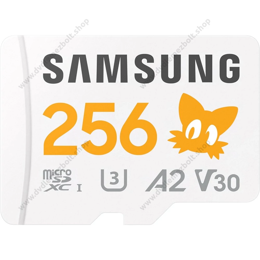 SAMSUNG PRO PLUS SONIC THE HEDGEHOG SERIES MICRO SDXC 256GB + ADAPTER CLASS 10 UHS-I U3 A2 V30 180/130 MB/s