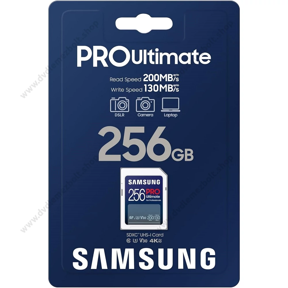 SAMSUNG PRO ULTIMATE (2023) SDXC 256GB CLASS 10 UHS-I U3 V30 200/130 MB/s