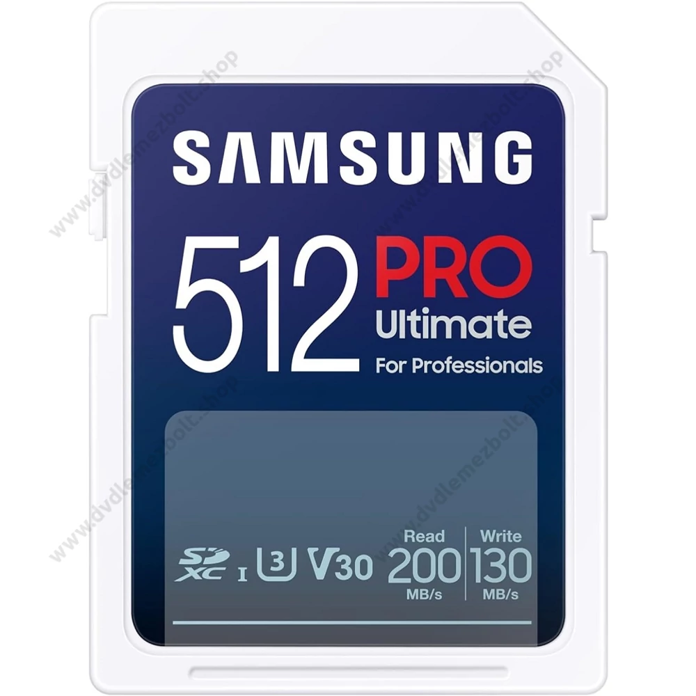 SAMSUNG PRO ULTIMATE (2023) SDXC 512GB CLASS 10 UHS-I U3 V30 200/130 MB/s