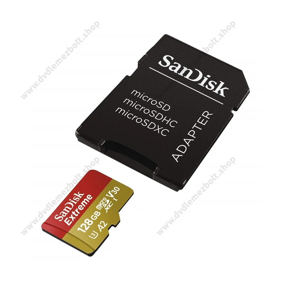 SANDISK EXTREME MOBILE MICRO SDXC 128GB + ADAPTER CLASS 10 UHS-I U3 A2 V30 160/90 MB/s