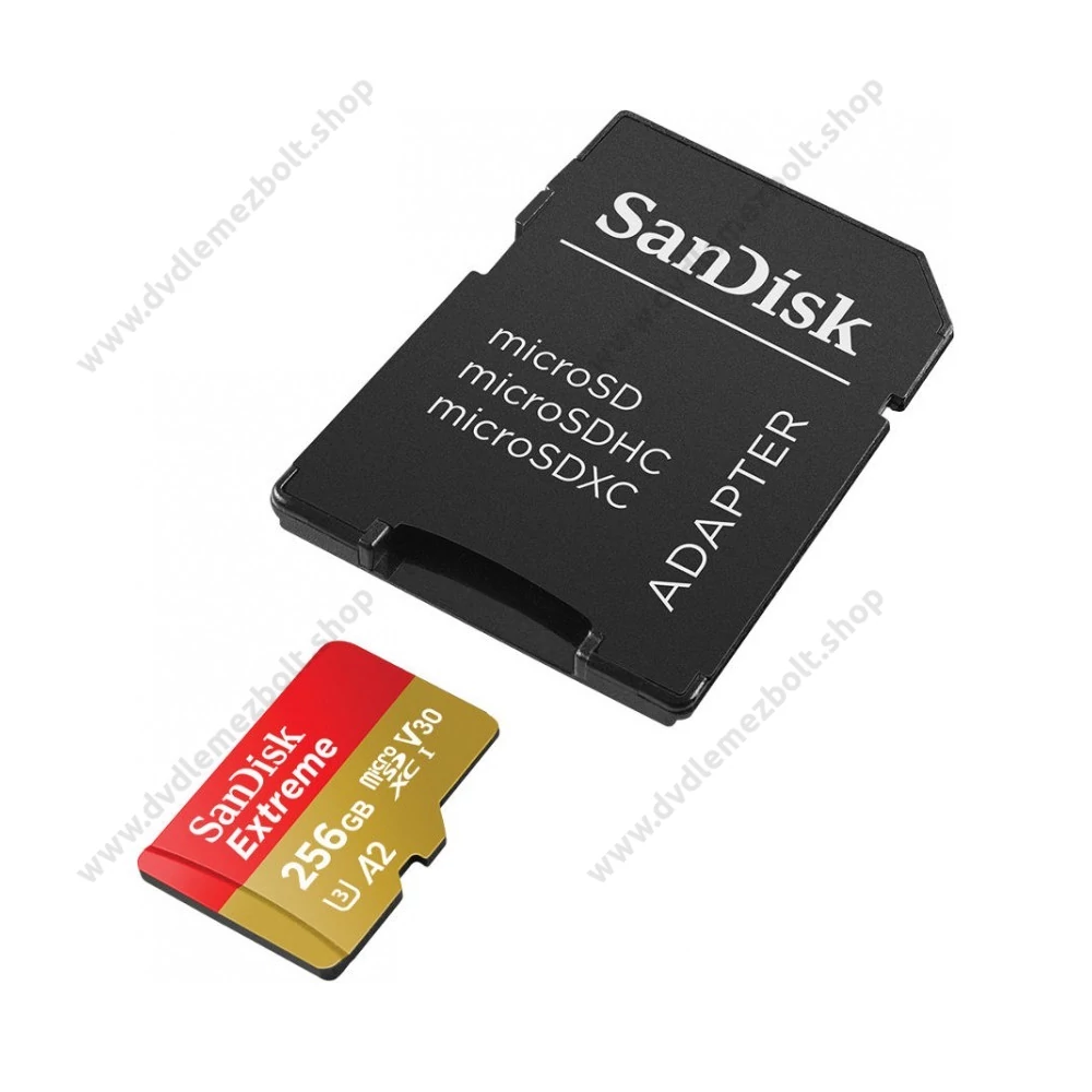 SANDISK EXTREME MOBILE MICRO SDXC 256GB + ADAPTER CLASS 10 UHS-I U3 A2 V30 160/90 MB/s