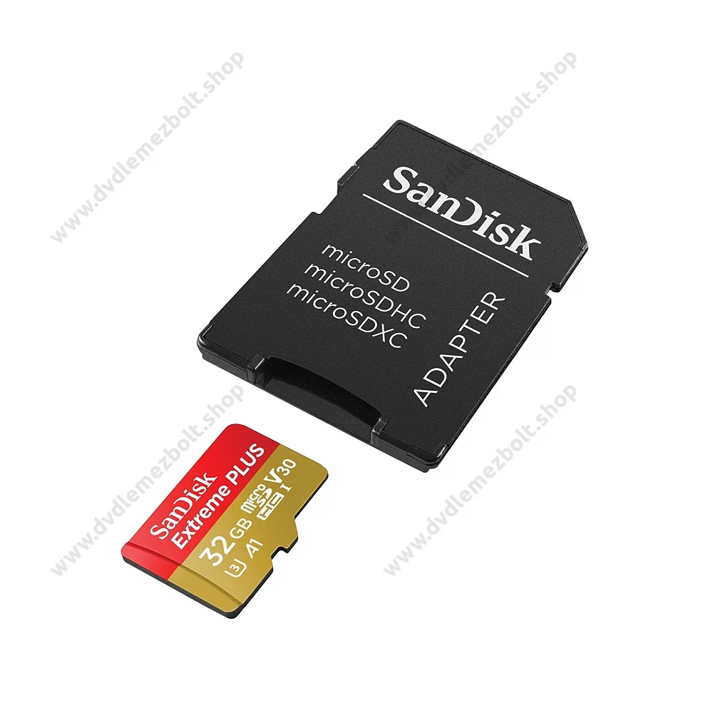 SANDISK EXTREME PLUS MICRO SDHC 32GB + ADAPTER CLASS 10 UHS-I U3 A1 V30 100/90 MB/s
