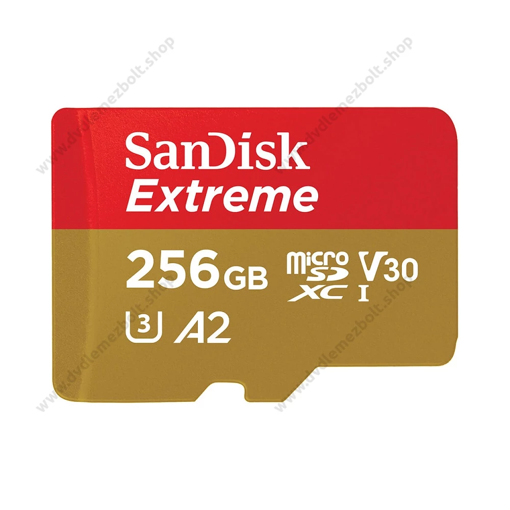 SANDISK EXTREME MOBILE MICRO SDXC 256GB + ADAPTER CLASS 10 UHS-I U3 A2 V30 190/130 MB/s