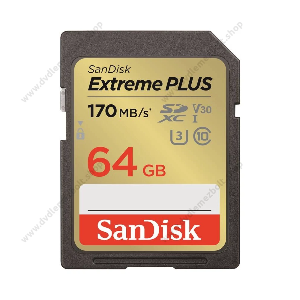 SANDISK EXTREME PLUS SDXC 64GB CLASS 10 UHS-I U3 V30 170/80 MB/s