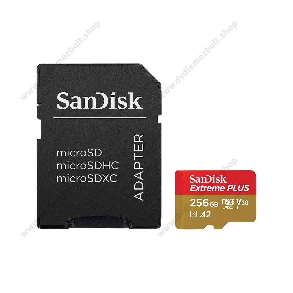 SANDISK EXTREME PLUS MICRO SDXC 256GB + ADAPTER CLASS 10 UHS-I U3 A2 V30 200/140 MB/s