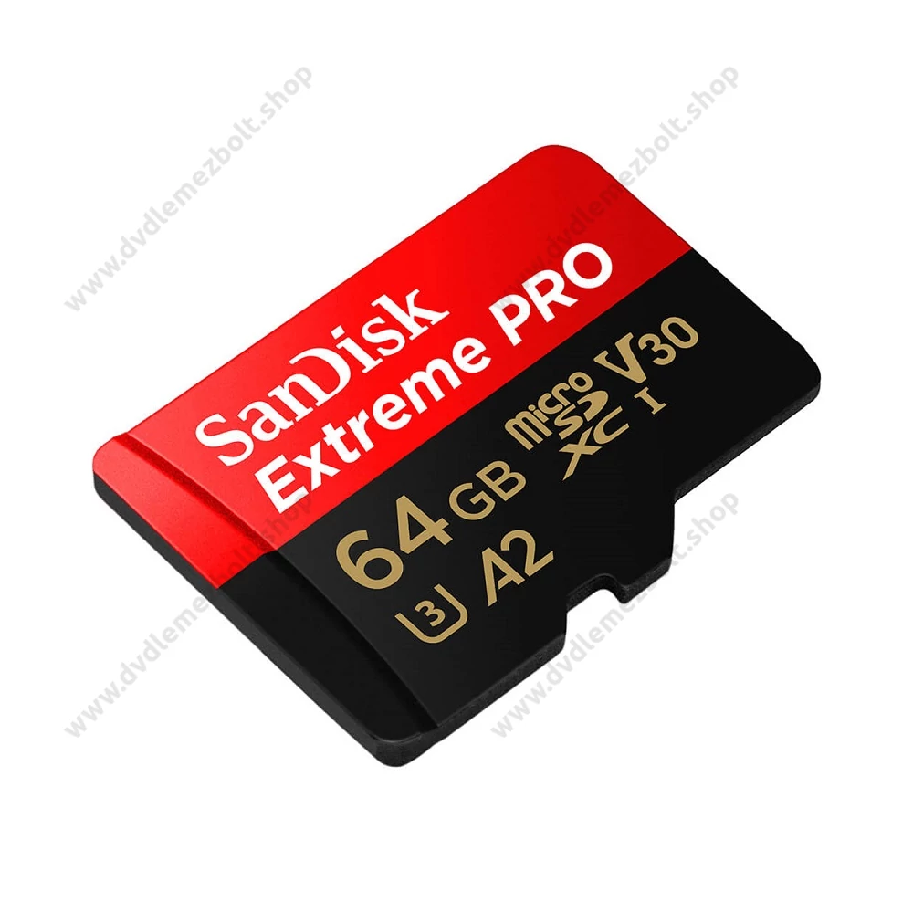 SANDISK EXTREME PRO MICRO SDXC 64GB + ADAPTER CLASS 10 UHS-I U3 A2 V30 200/90 MB/s
