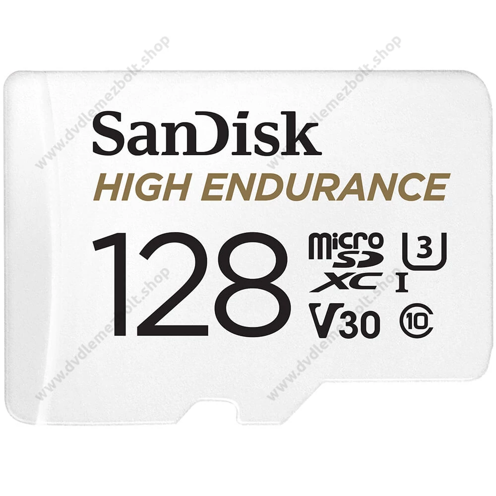SANDISK HIGH ENDURANCE MICRO SDXC 128GB + ADAPTER CLASS 10 UHS-I U3 V30 100/40 MB/s