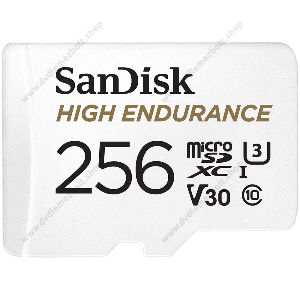 SANDISK HIGH ENDURANCE MICRO SDXC 256GB + ADAPTER CLASS 10 UHS-I U3 V30 100/40 MB/s