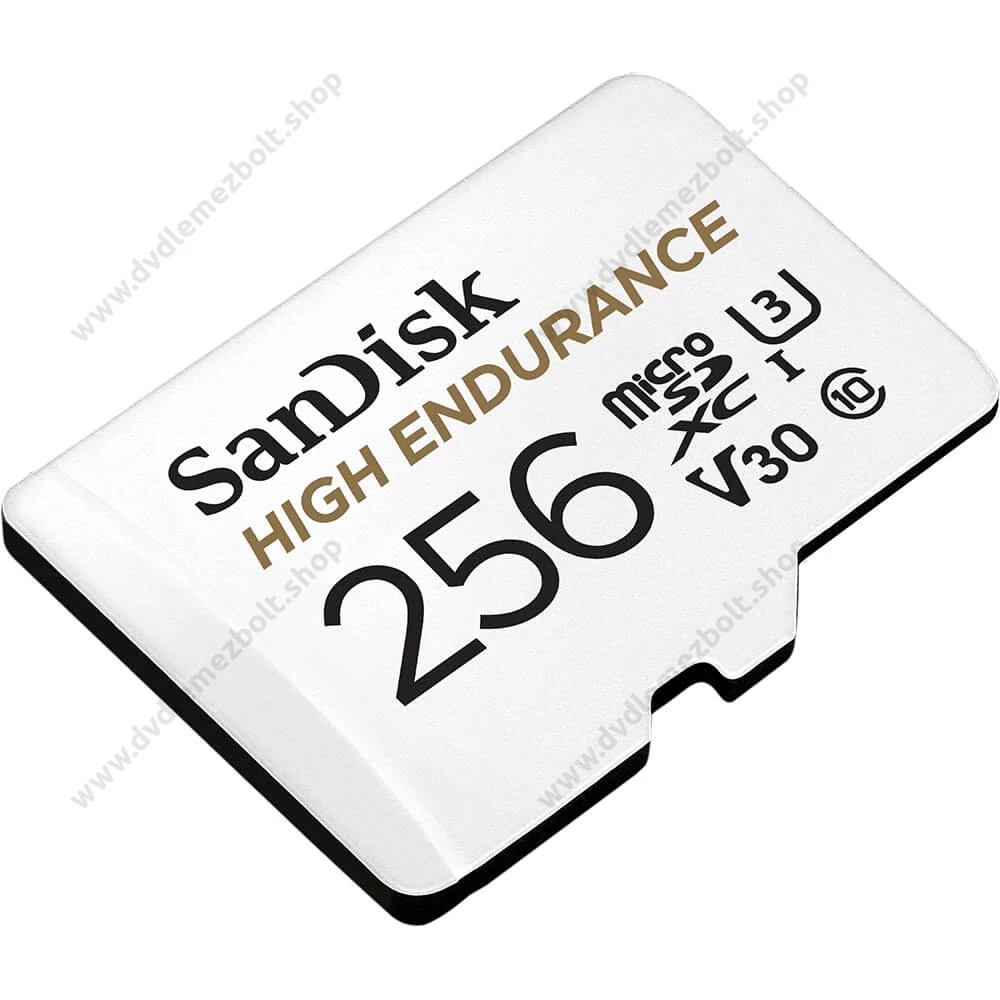 SANDISK HIGH ENDURANCE MICRO SDXC 256GB + ADAPTER CLASS 10 UHS-I U3 V30 100/40 MB/s