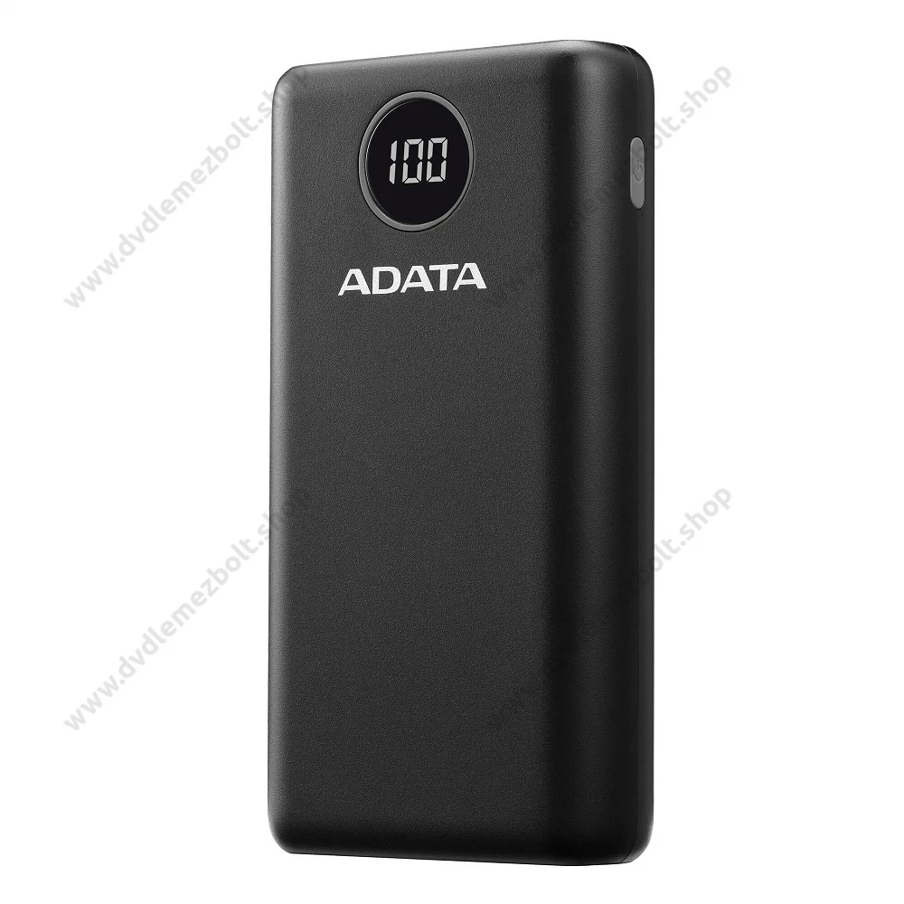 ADATA P20000QCD POWERBANK 20.000 mAh 18W QC 3.0/PD 3.0 FEKETE