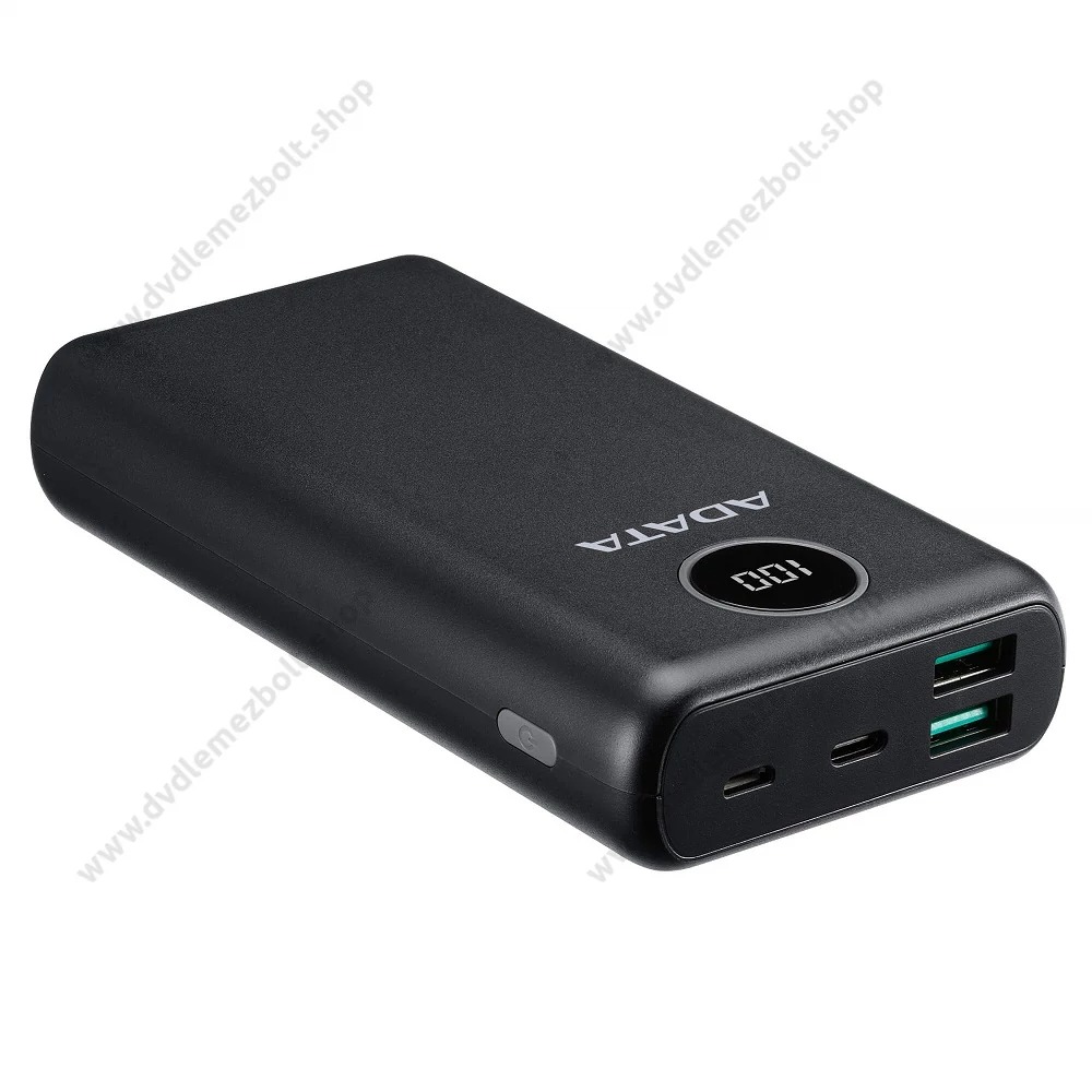 ADATA P20000QCD POWERBANK 20.000 mAh 18W QC 3.0/PD 3.0 FEKETE
