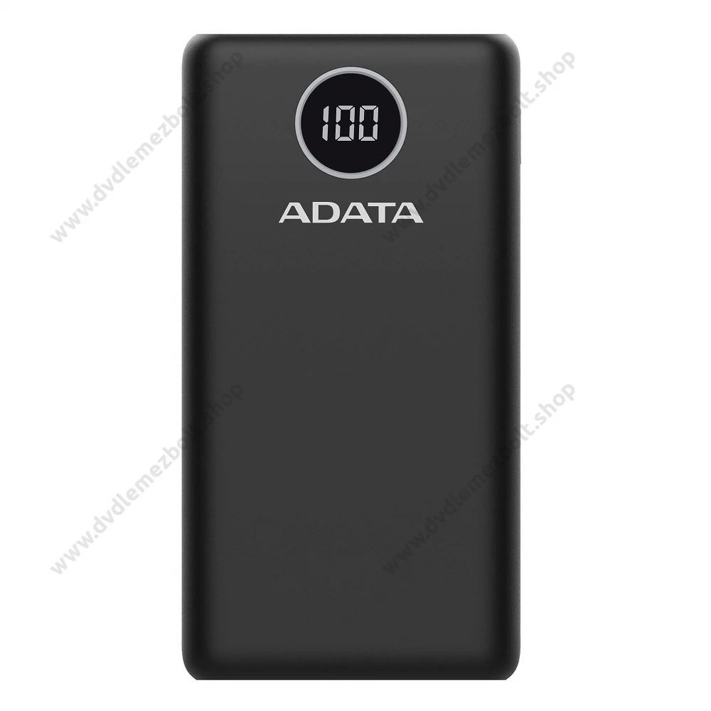 ADATA P20000QCD POWERBANK 20.000 mAh 18W QC 3.0/PD 3.0 FEKETE
