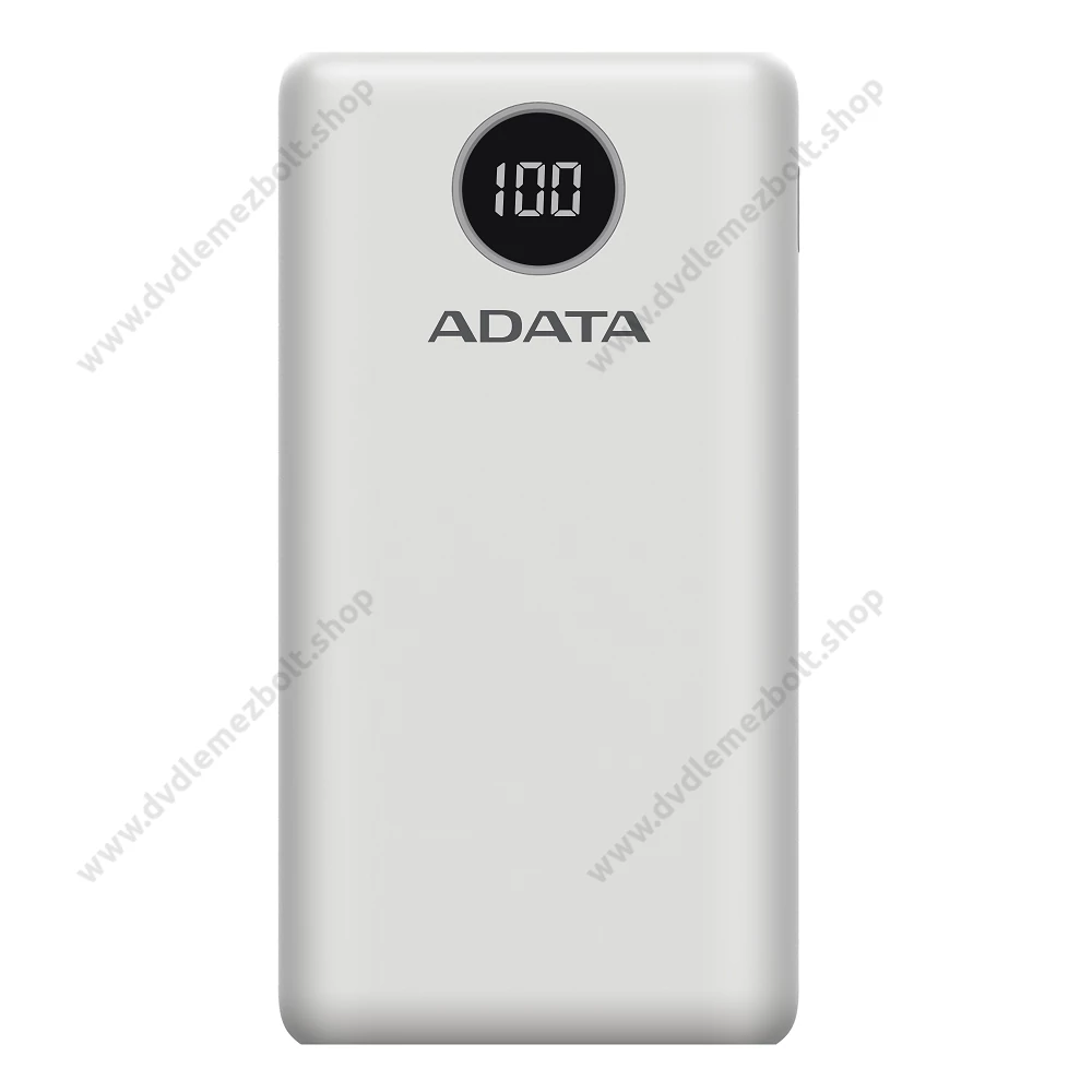 ADATA P20000QCD POWERBANK 20.000 mAh 18W QC 3.0/PD 3.0 FEHÉR