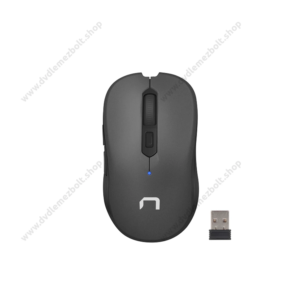 NATEC ROBIN NMY-0915 VEZETÉK NÉLKÜLI OPTIKAI EGÉR 2,4GHZ 1600DPI FEKETE