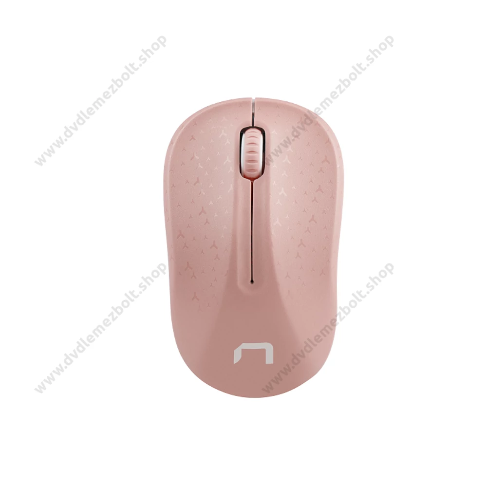 NATEC TOUCAN NMY-1652 VEZETÉK NÉLKÜLI OPTIKAI EGÉR 2,4GHZ 1600DPI RÓZSASZÍN/FEHÉR