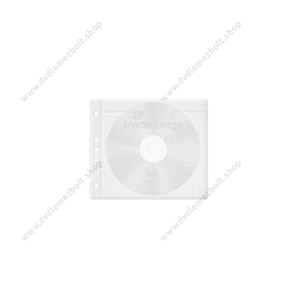 MEDIARANGE LEFŰZHETŐ DUPLA CD/DVD TASAK FEHÉR (50) BOX60