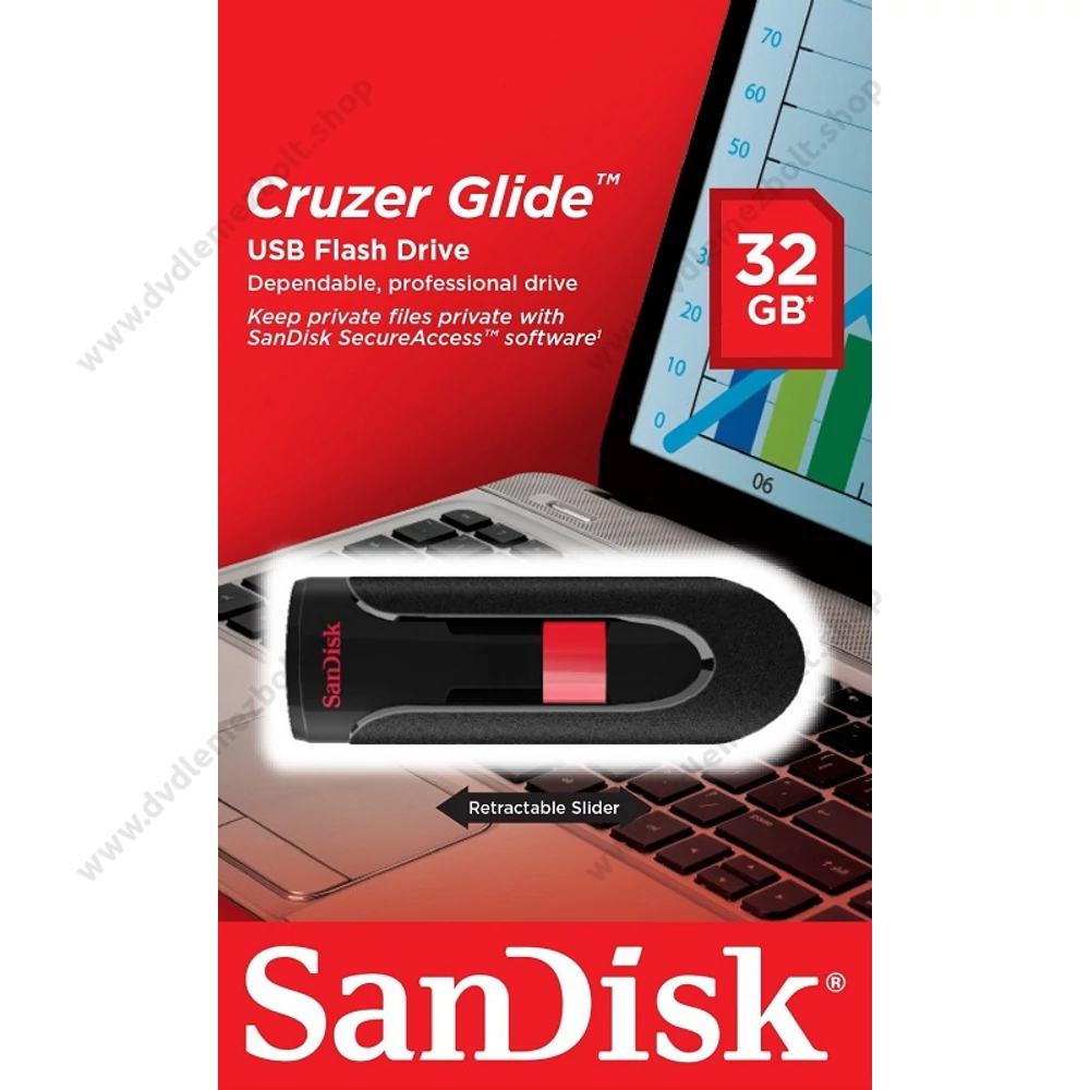 SANDISK USB 2.0 PENDRIVE CRUZER GLIDE 32GB