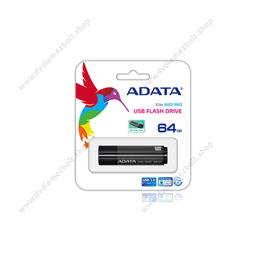 ADATA USB 3.0 DASHDRIVE ELITE S102 PRO ADVANCED 64GB TITANIUM