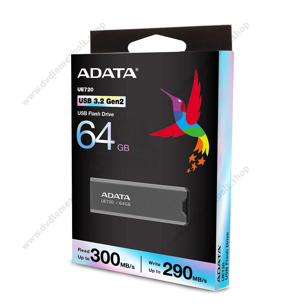 ADATA UE720 USB 3.2 GEN 2 (10Gbps) PENDRIVE 64GB (300/290 MB/s)