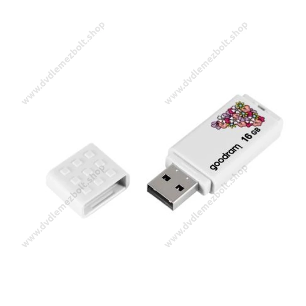GOODRAM UME2 USB 2.0 PENDRIVE 16GB SPRING FEHÉR