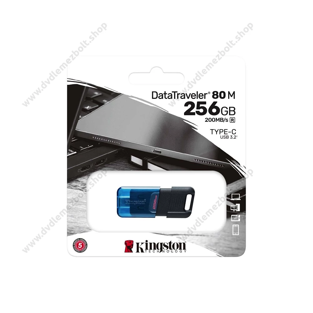 KINGSTON DATATRAVELER 80 M USB-C 3.2 GEN 1 PENDRIVE 256GB