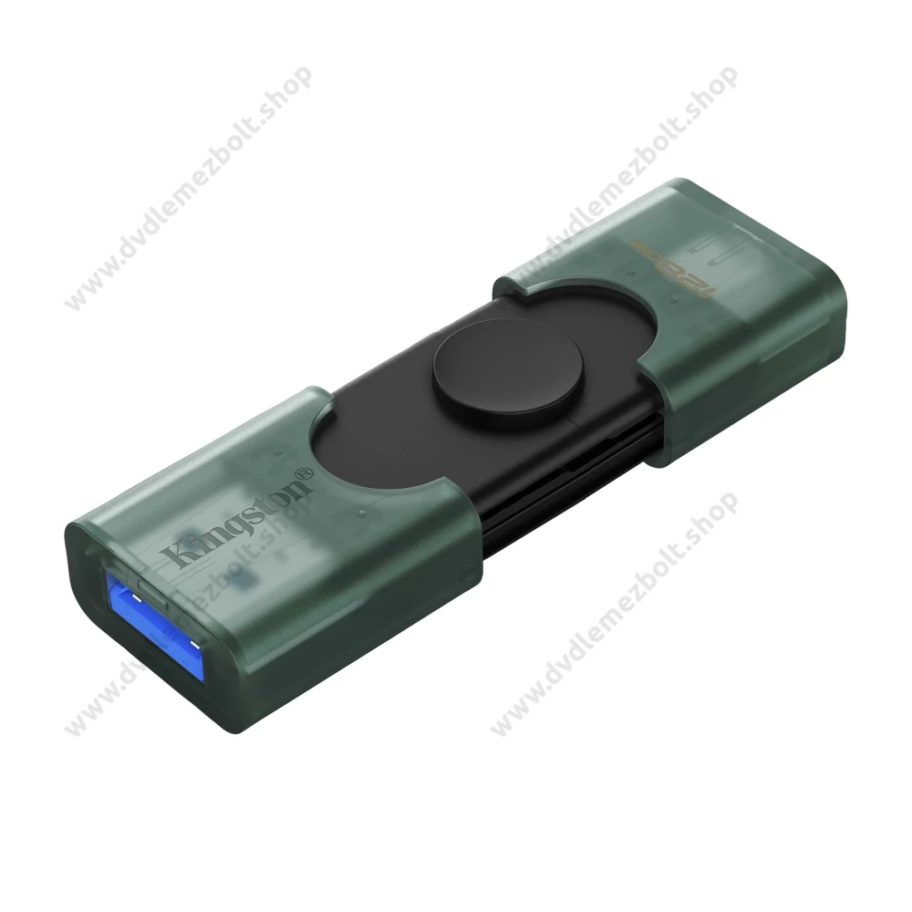 KINGSTON DATATRAVELER DUO G2 USB 3.2 USB-A/USB-C PENDRIVE 128GB FEKETE-ZÖLD