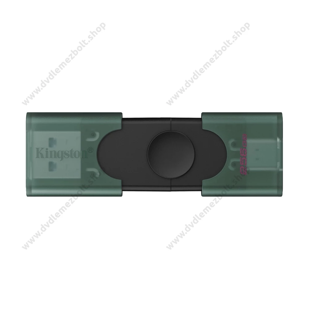 KINGSTON DATATRAVELER DUO G2 USB 3.2 USB-A/USB-C PENDRIVE 256GB FEKETE-ZÖLD