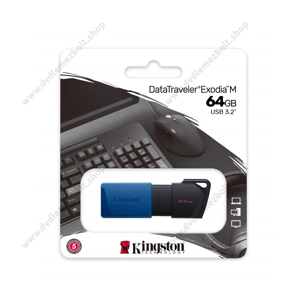 KINGSTON DATATRAVELER EXODIA M USB 3.2 GEN 1 PENDRIVE 64GB