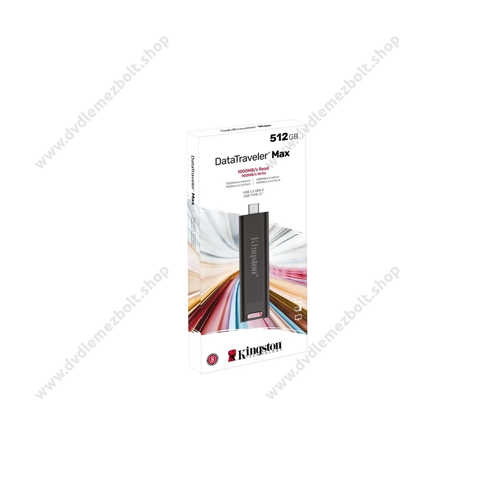 KINGSTON DATATRAVELER MAX USB-C 3.2 GEN 2 PENDRIVE 512GB (1000/900 MB/s)