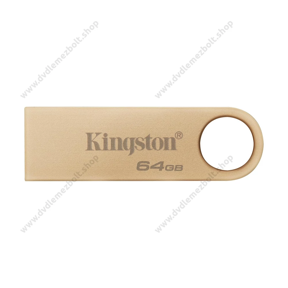 KINGSTON DATATRAVELER SE9 G3 USB 3.2 GEN 1 FÉMHÁZAS PENDRIVE 64GB (220/100 MB/s) ARANY