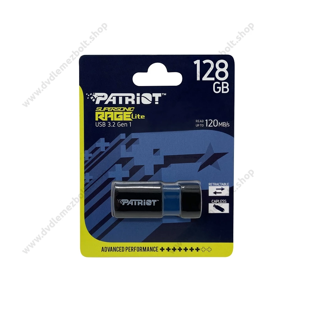 PATRIOT SUPERSONIC RAGE LITE USB 3.2 GEN 1 PENDRIVE 128GB (120 MB/s ADATÁTVITELI SEBESSÉG)
