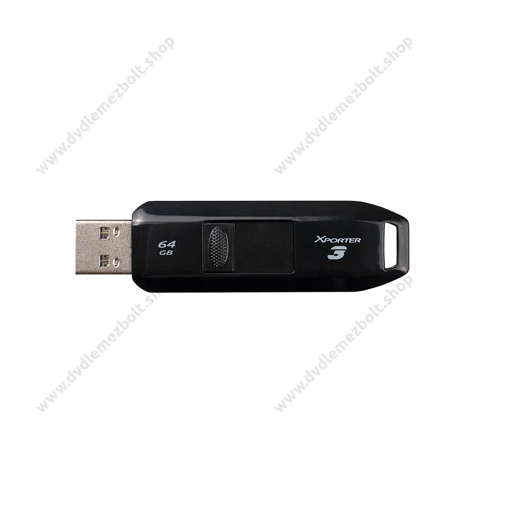 PATRIOT XPORTER 3 SLIDER USB 3.2 GEN 1 PENDRIVE 64GB FEKETE