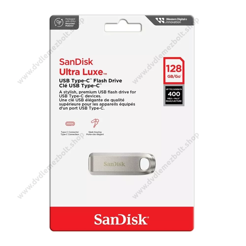 SANDISK ULTRA LUXE USB-C 3.2 GEN 1 PENDRIVE 128GB (400 MB/s)