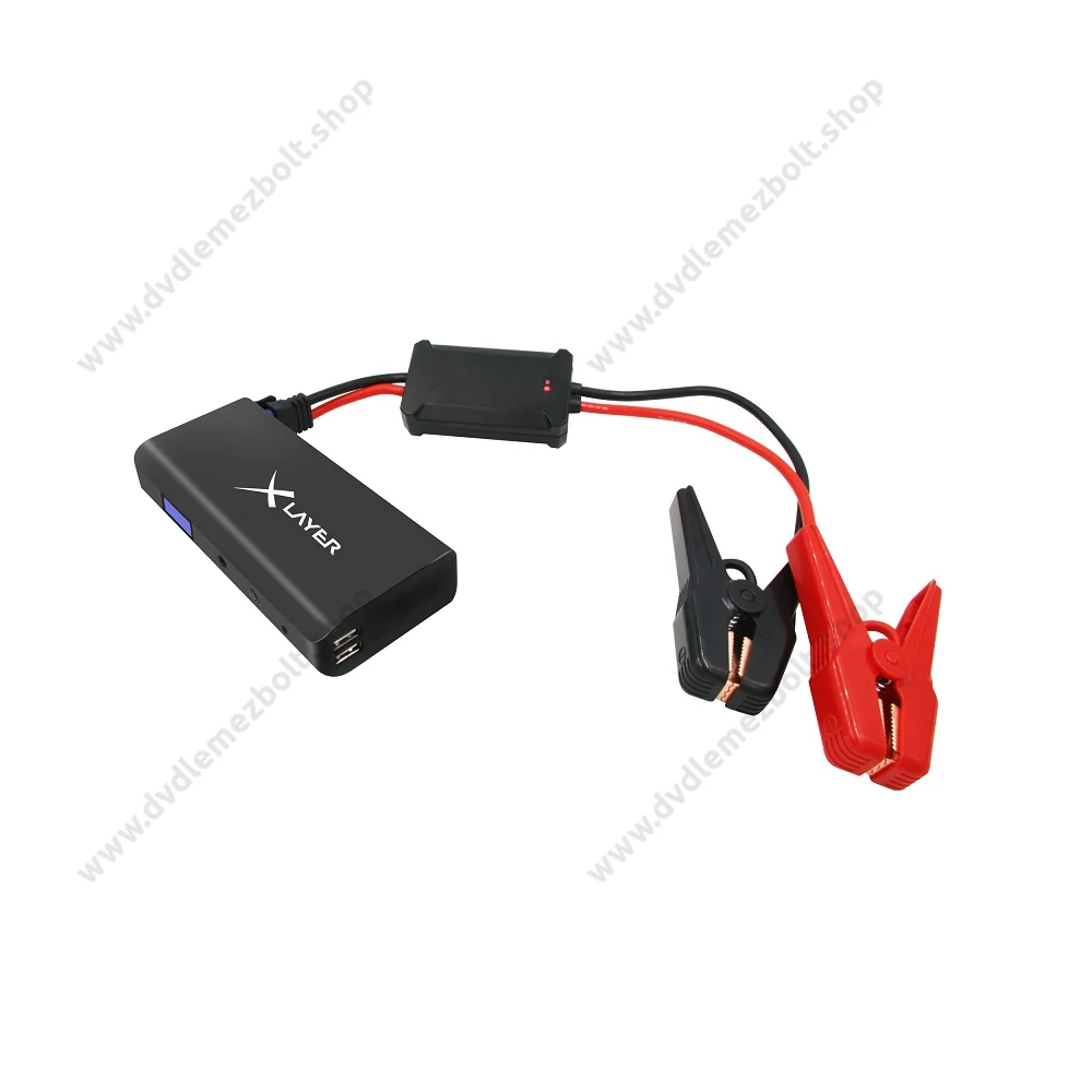 XLAYER POWERBANK PLUS OFF-ROAD 2.0 16.000 mAh VÉSZÍNDÍTÓ FUNKCIÓVAL (JUMP STARTER) FEKETE